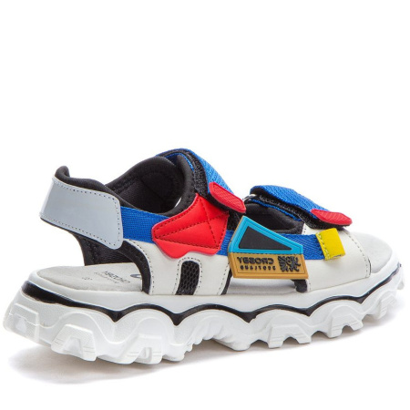 Сандалии  Crosby  синий  сетка/кожа искусств. F-90991 фото в интернет-магазине | Omadey.ru