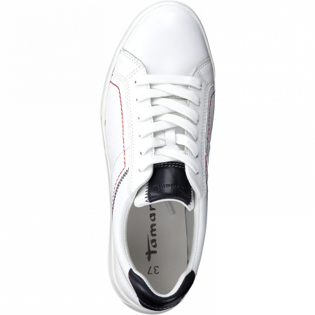 Кроссовки  женские Tamaris  белый  кожа F-90147 фото в интернет-магазине | Omadey.ru