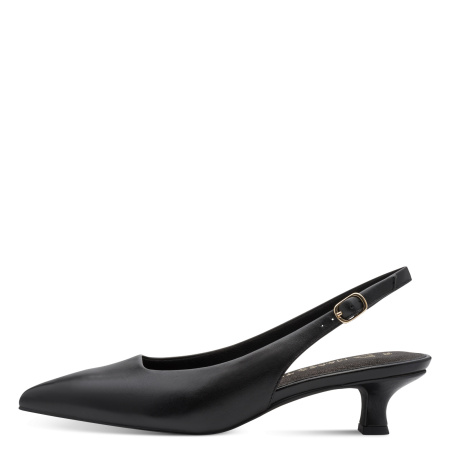 Слингбэки  Marco Tozzi  черный  кожа F-400995 фото в интернет-магазине | Omadey.ru