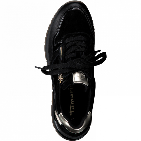 Кроссовки  Tamaris  черный  кожа Z-100127 фото в интернет-магазине | Omadey.ru