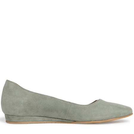 Балетки  Tamaris  зеленый  замша F-80044 фото в интернет-магазине | Omadey.ru