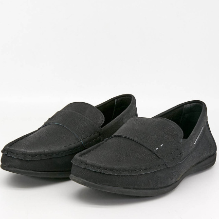 Туфли  Tesoro  черный  кожа Z-7485 фото в интернет-магазине | Omadey.ru