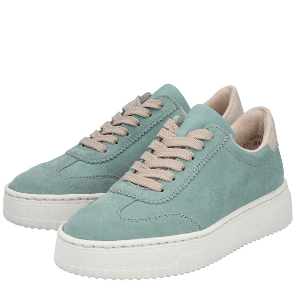 Фото Кроссовки  Rieker  зеленый  кожа/кожа искусств. F-401106