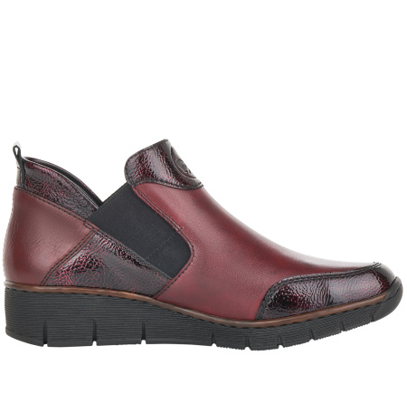 Ботинки  Rieker  бордовый  кожа/кожа искусств. Z-90417 фото в интернет-магазине | Omadey.ru