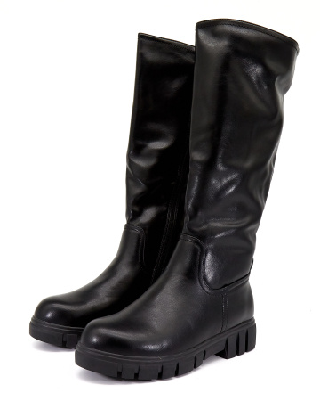 Сапоги  Betsy  черный  кожа искусств. Z-8236 фото в интернет-магазине | Omadey.ru