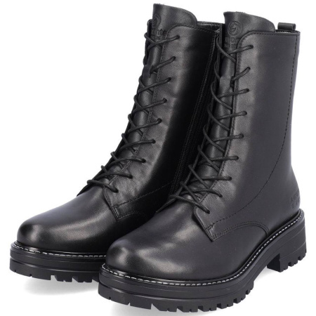 Ботинки  Remonte  черный  кожа/кожа искусств. Z-300027 фото в интернет-магазине | Omadey.ru