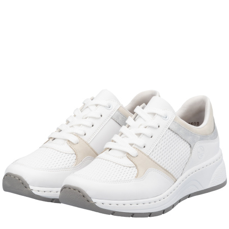 Кроссовки Rieker белый кожа/кожа искусств. F-400040 фото в интернет-магазине | Omadey.ru