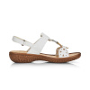 Босоножки  Rieker  белый  кожа искусств. F-90092 фото в интернет-магазине | Omadey.ru