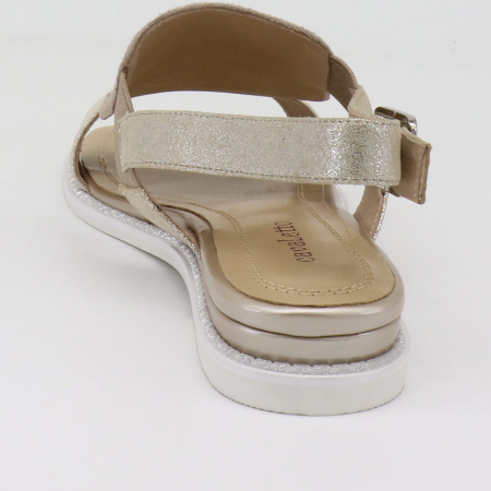 Сандалии  Cavaletto  золотой  кожа/велюр F-80624 фото в интернет-магазине | Omadey.ru