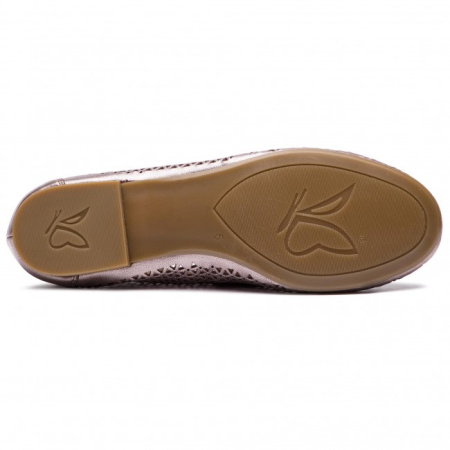 Туфли  Caprice  серебряный  кожа F-7040 фото в интернет-магазине | Omadey.ru