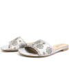 Шлепанцы  Caprice  серебряный  кожа F-7482 фото в интернет-магазине | Omadey.ru