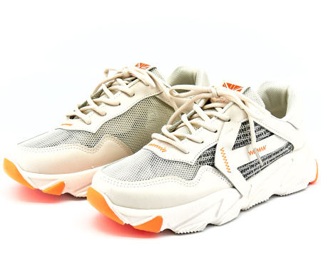 Кроссовки  Crosby  бежевый  кожа иск. /сетка F-80573 фото в интернет-магазине | Omadey.ru