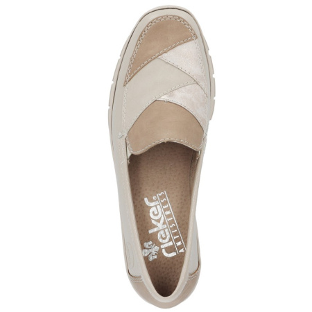 Туфли  Rieker  бежевый  кожа/кожа искусств. F-400092 фото в интернет-магазине | Omadey.ru