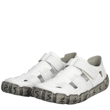 Туфли летние Rieker  белый  кожа/кожа искусств. F-400256 фото в интернет-магазине | Omadey.ru