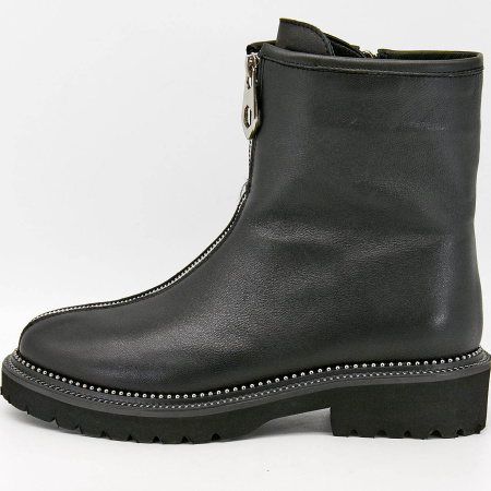 Ботинки  Bonavi  черный  кожа Z-100558 фото в интернет-магазине | Omadey.ru