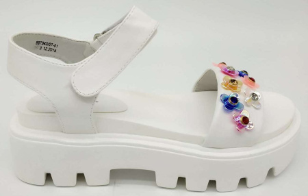 Сандалии  Betsy  белый  кожа искусств. F-70938 фото в интернет-магазине | Omadey.ru