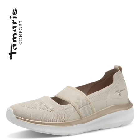 Кроссовки  Tamaris  бежевый текстиль F-400607 фото в интернет-магазине | Omadey.ru