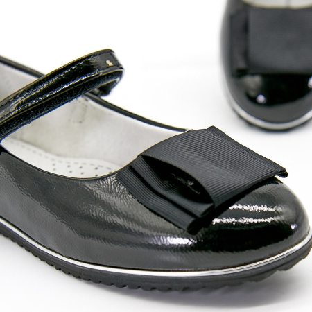 Туфли  Betsy  черный  кожа лаковая искусств. Z-100033 фото в интернет-магазине | Omadey.ru