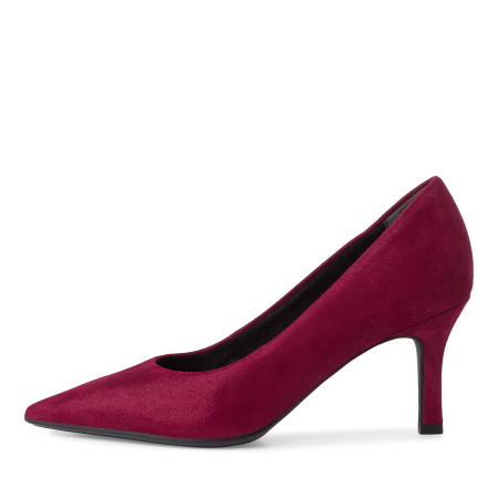 Лодочки  Tamaris  красный  кожа Z-400517 фото в интернет-магазине | Omadey.ru