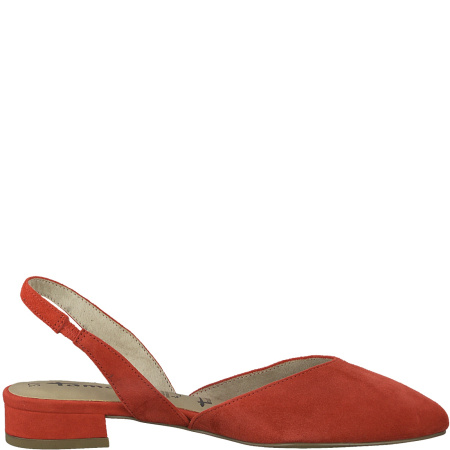 Слингбэки  Tamaris  красный  кожа F-81246 фото в интернет-магазине | Omadey.ru