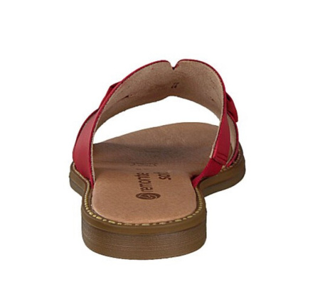 Шлепанцы  Remonte  красный  кожа F-90098 фото в интернет-магазине | Omadey.ru