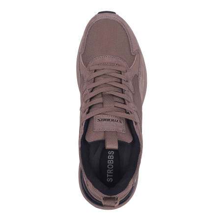Кроссовки  Strobbs  бежевый кожа/микрофибра/текстиль Z-400773 фото в интернет-магазине | Omadey.ru