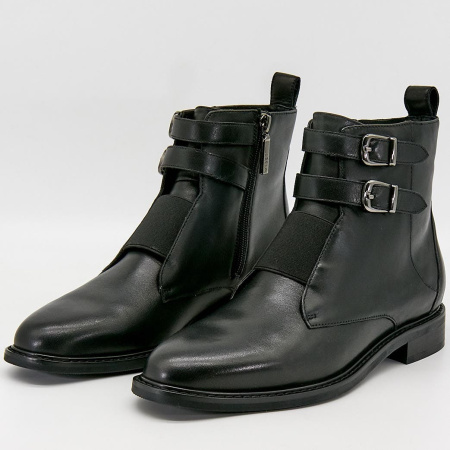 Ботинки  MYSET  черный  кожа Z-90587 фото в интернет-магазине | Omadey.ru