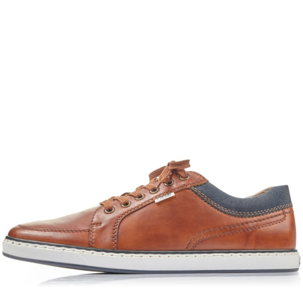 Фото Кеды  Rieker  коричневый  кожа/кожа искусств. F-400063