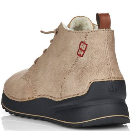 Полуботинки  Rieker  бежевый  кожа искусств. Z-400020 фото в интернет-магазине | Omadey.ru