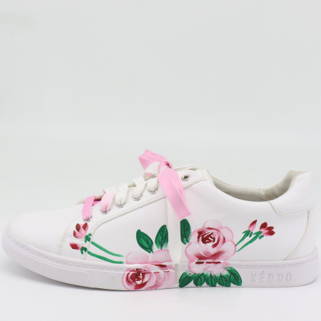 Кеды  Keddo  белый  кожа искусств. F-7504 фото в интернет-магазине | Omadey.ru