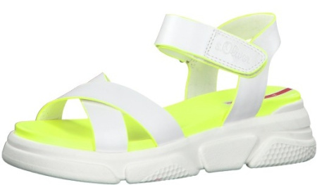 Сандалии  S.Oliver  белый  иск. материал F-80755 фото в интернет-магазине | Omadey.ru