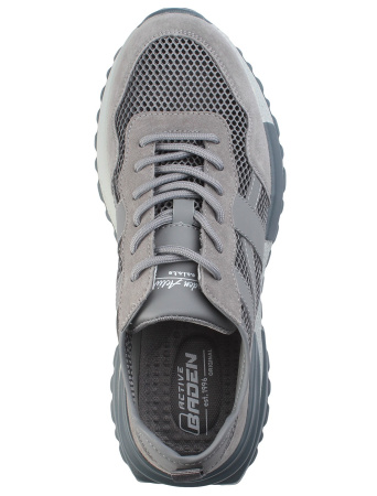 Кроссовки  Baden  серый  кожа  F-400991 фото в интернет-магазине | Omadey.ru