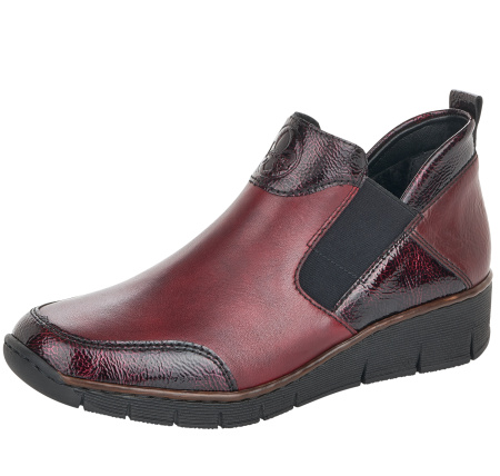 Ботинки  Rieker  бордовый  кожа/кожа искусств. Z-90417 фото в интернет-магазине | Omadey.ru