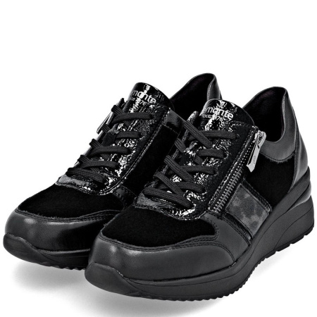 Кроссовки  Remonte  черный  кожа/кожа искусств. Z-400833 фото в интернет-магазине | Omadey.ru