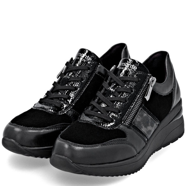 Фото Кроссовки  Remonte  черный  кожа/кожа искусств. Z-400833 Фото Кроссовки  Remonte  черный  кожа/кожа искусств. Z-400833