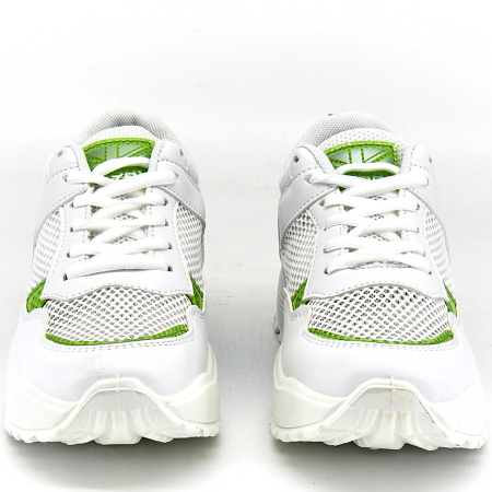 Кроссовки  Crosby  белый  кожа иск. /сетка F-80574 фото в интернет-магазине | Omadey.ru