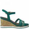 Босоножки  Tamaris  зеленый  кожа F-91120 фото в интернет-магазине | Omadey.ru
