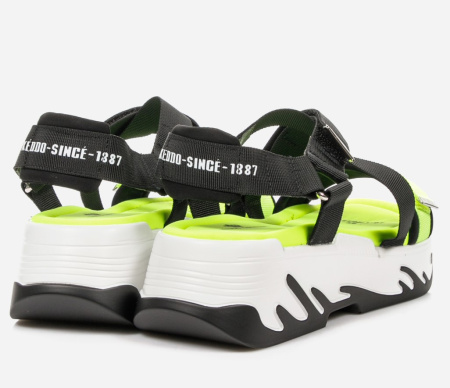 Сандалии  Keddo  черный  текстиль F-90967 фото в интернет-магазине | Omadey.ru