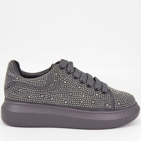 Кроссовки  CV Martanni  серый  кожа Z-90350 фото в интернет-магазине | Omadey.ru