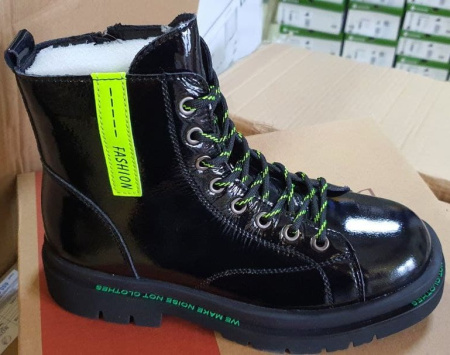 Ботинки  Bonavi  черный  кожа Z-100421 фото в интернет-магазине | Omadey.ru