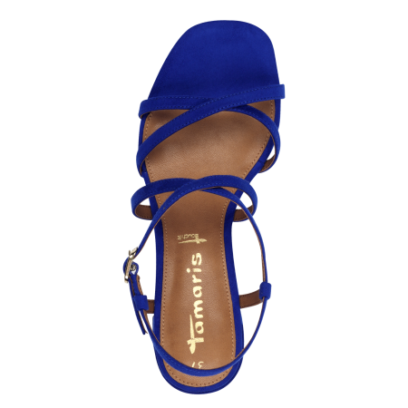 Босоножки  Tamaris  синий текстиль F-400916 фото в интернет-магазине | Omadey.ru