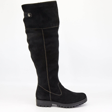 Сапоги  Rieker  черный  замша Z-6193 фото в интернет-магазине | Omadey.ru