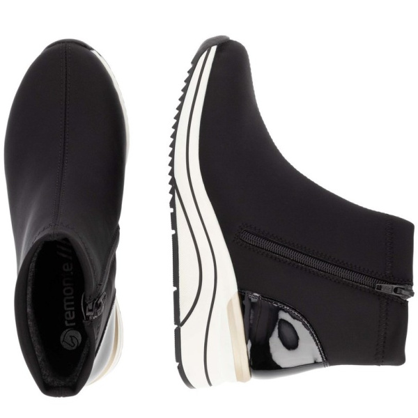 Фото Ботинки  Remonte  черный  кожа искусств./текстиль. Z-400827