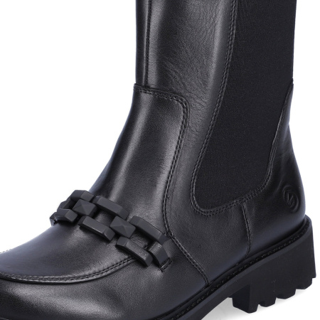 Ботинки  Remonte  черный  кожа Z-200102 фото в интернет-магазине | Omadey.ru