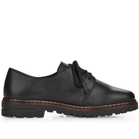 Туфли  Rieker  черный  кожа/кожа искусств. F-100099 фото в интернет-магазине | Omadey.ru