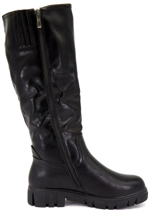 Сапоги  Betsy  черный  кожа искусств. Z-8236 фото в интернет-магазине | Omadey.ru