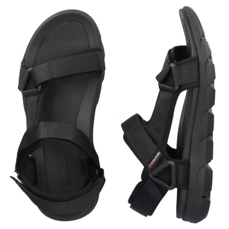 Сандалии  Rieker-Evolution  черный  текстиль F-300562 фото в интернет-магазине | Omadey.ru