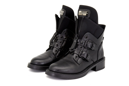 Ботинки  Betsy  черный  кожа искусств./стрейч Z-8367 фото в интернет-магазине | Omadey.ru