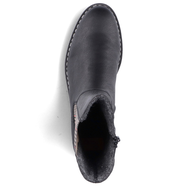 Фото Ботинки  Rieker  черный  кожа искусств./текстиль Z-100084