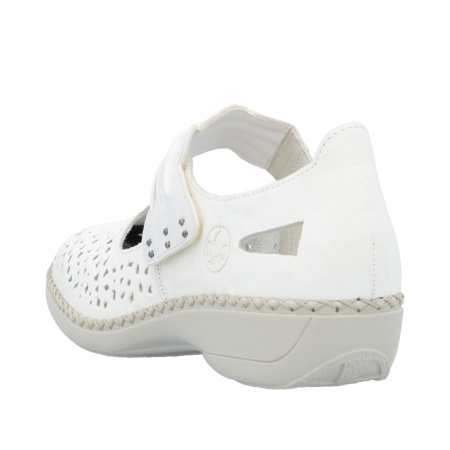 Босоножки  Rieker  белый  кожа/кожа искусств. F-400476 фото в интернет-магазине | Omadey.ru